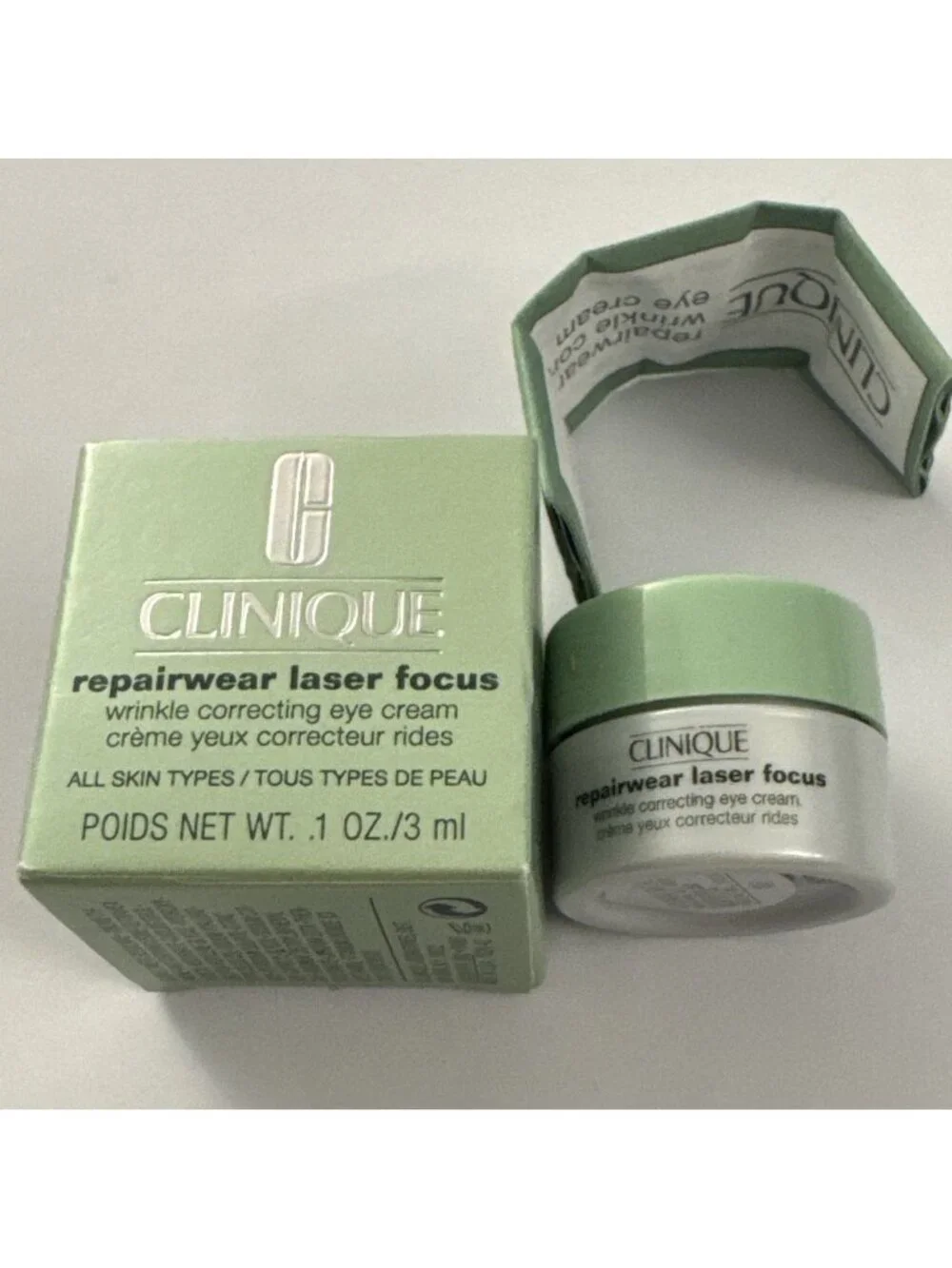 Clinique Repairwear Laser Focus Wrinkle Correcting Eye Cream .1 Oz / 3 Ml MU1